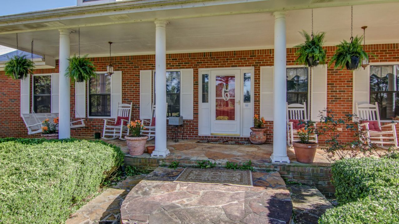 Covered Rocking Chair Front Porch 