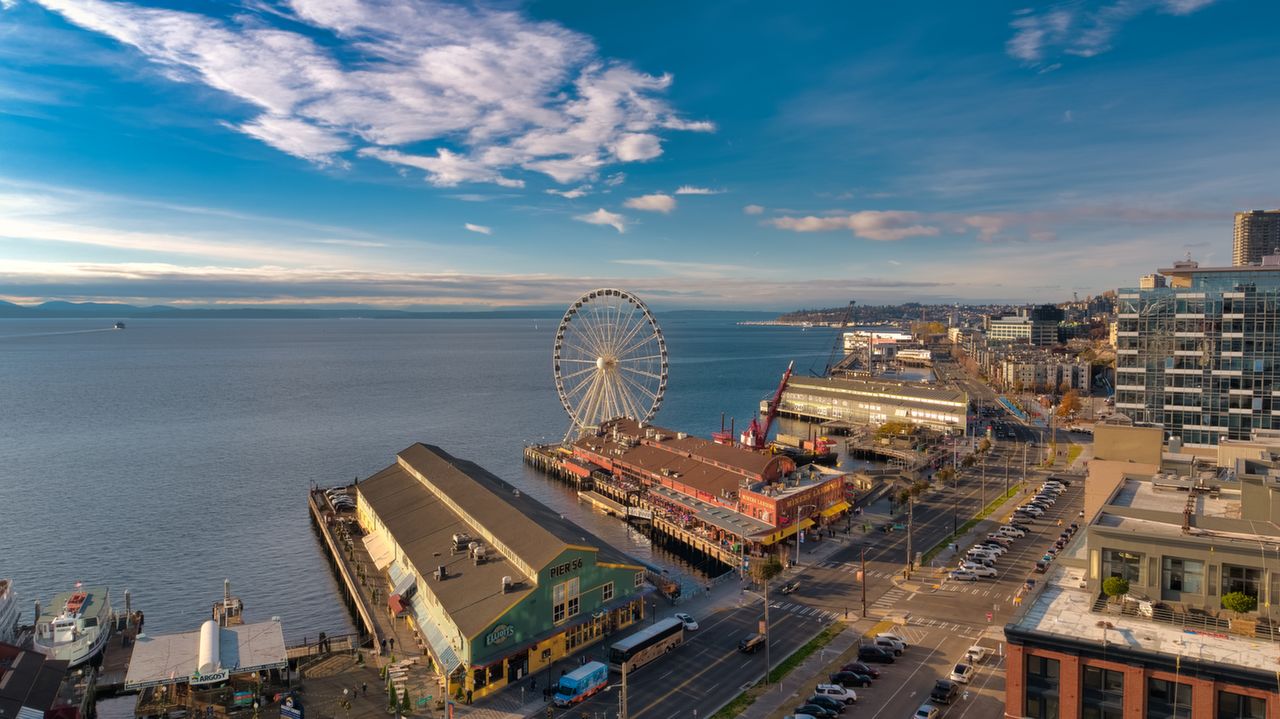 Alaskan Way Aerial Photo