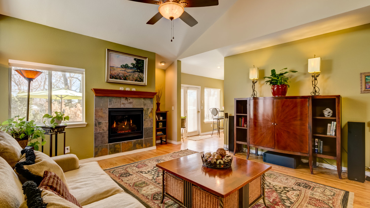 Living Room with Fireplace