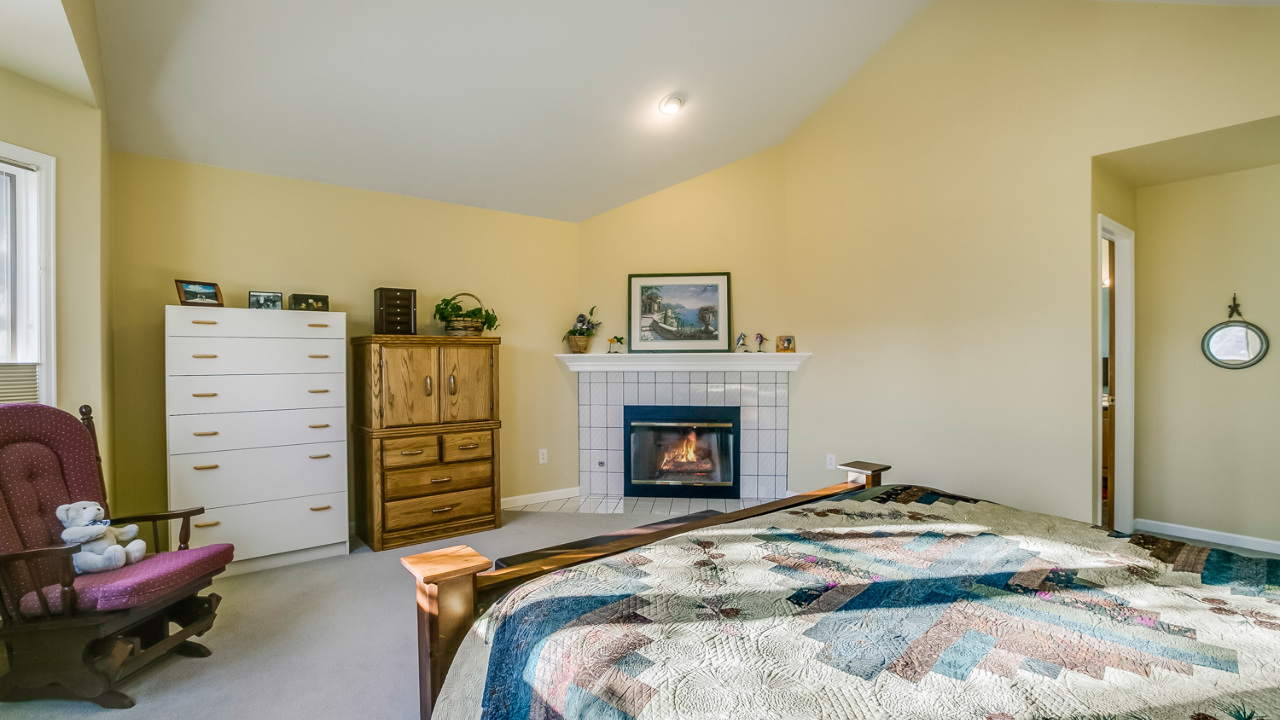 Master Bedroom with Fireplace