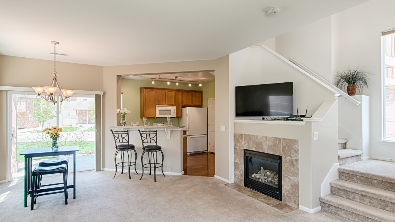 Living Room with Fireplace