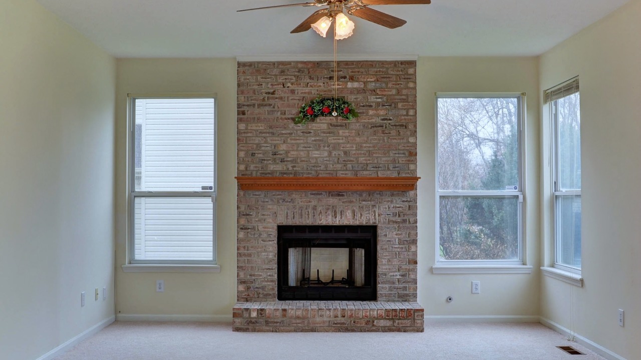 Brick Fireplace