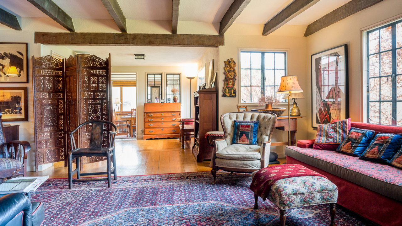 Exposed Natural Wood Beams