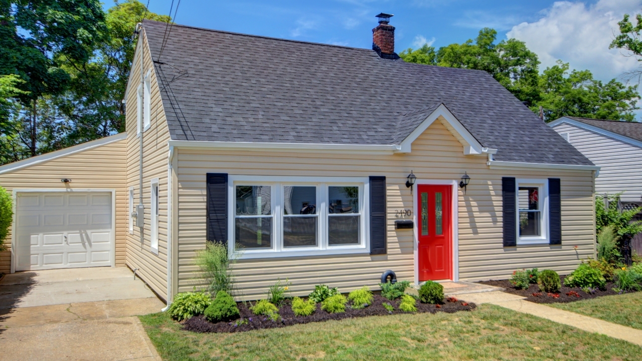 Front of House-Garage View