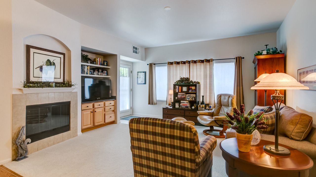 Living Room with Fireplace