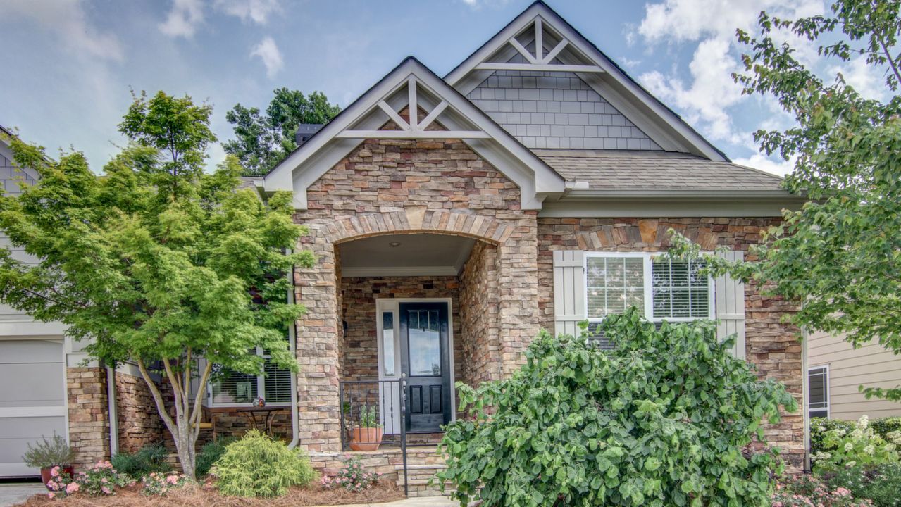 Front Covered Porch Entrance 
