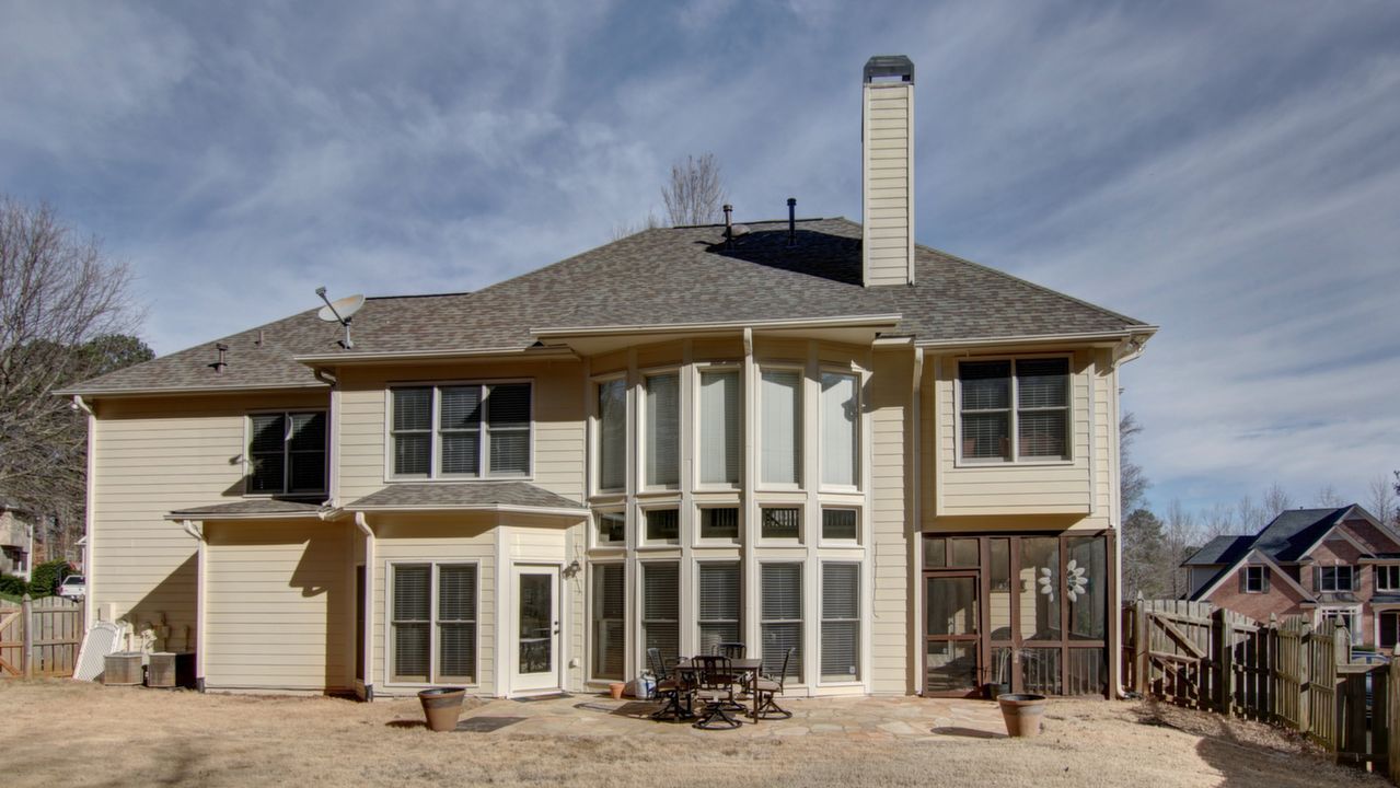 Back of House w/Screened Porch