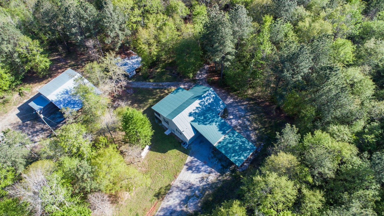 View of Barn and House