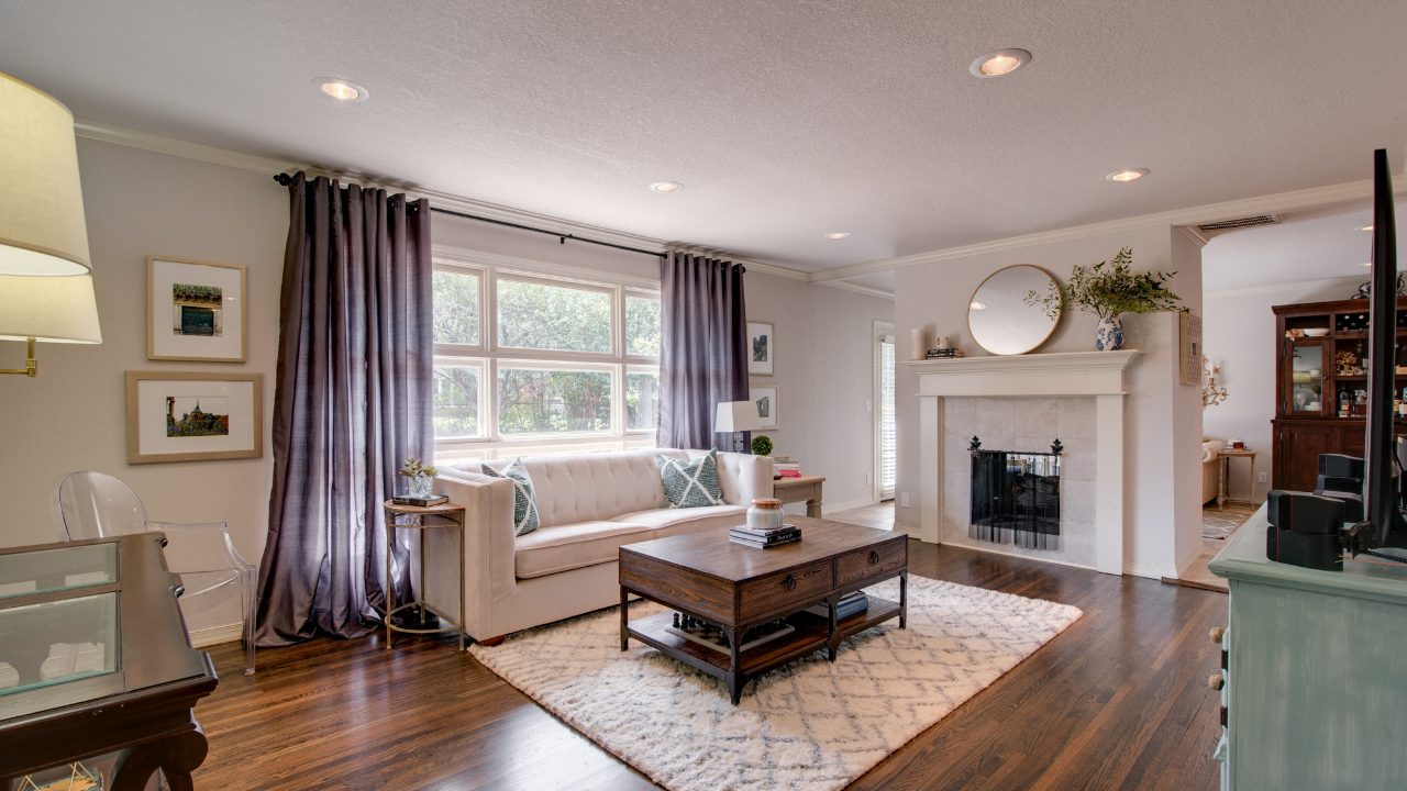 Double Sided Fireplace