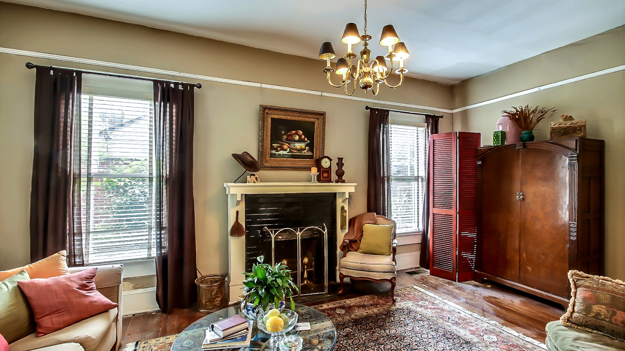 Living Room with Fireplace