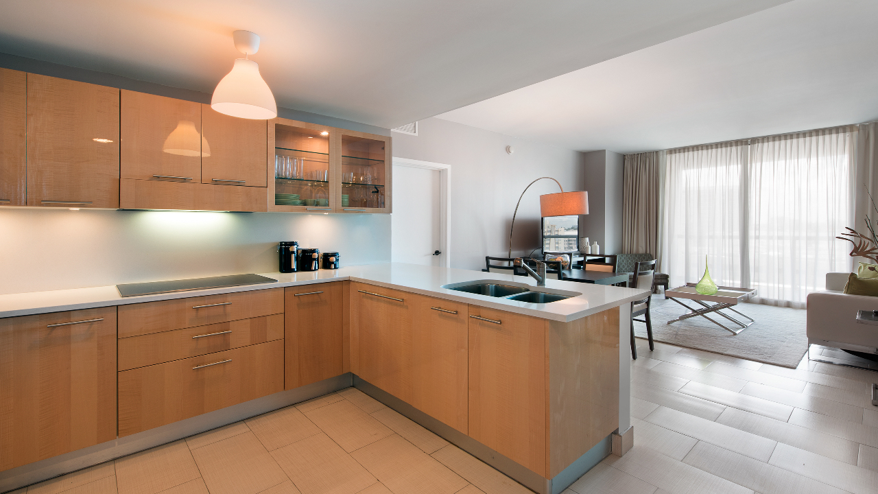 Kitchen & Living Room