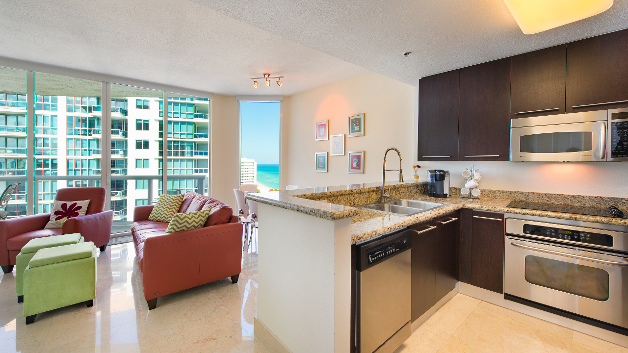 Kitchen & Living Room