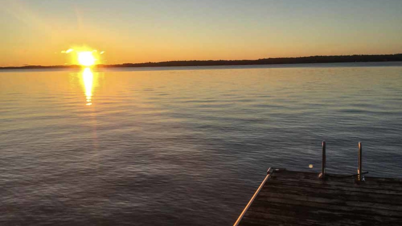 Sunrise over Balsam Lake