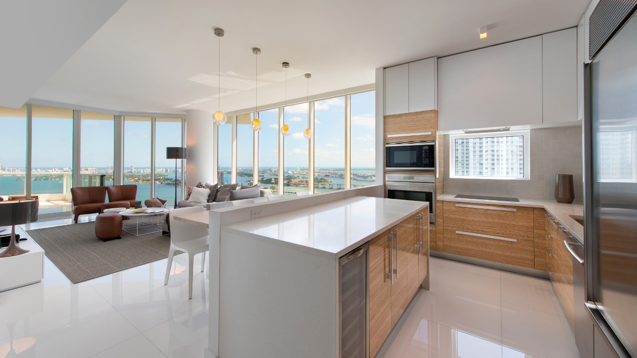 Kitchen and Living Room