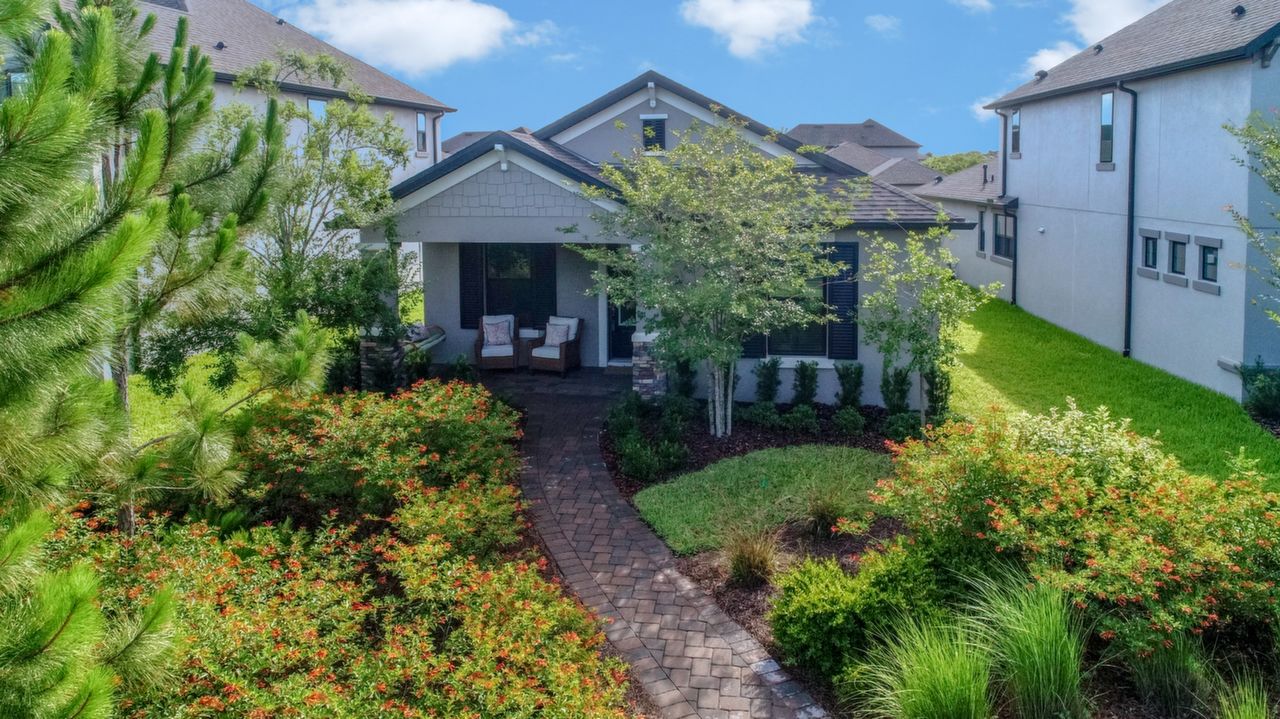 Aerial view front of home