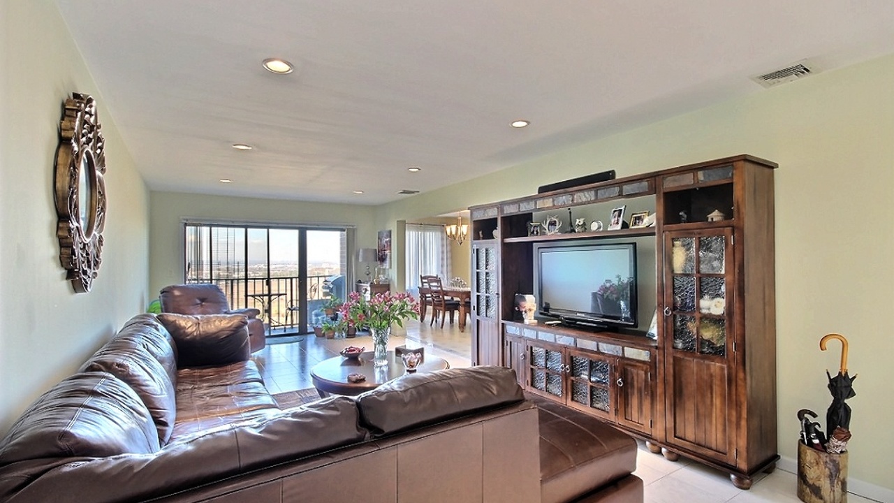 Living Room w/Slider to Balcony 