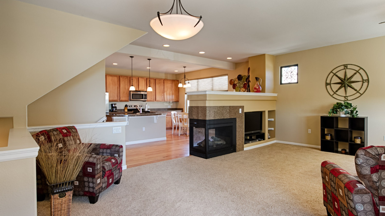 Family Room and Kitchen