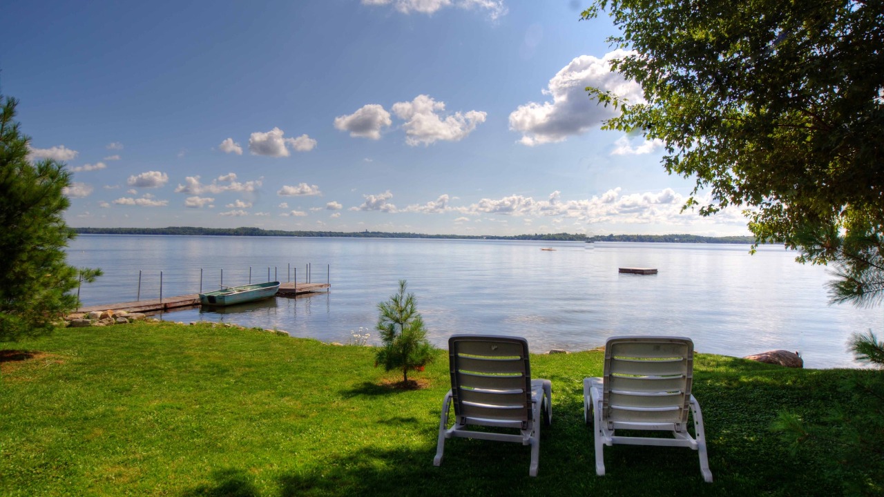 Scenic lake view