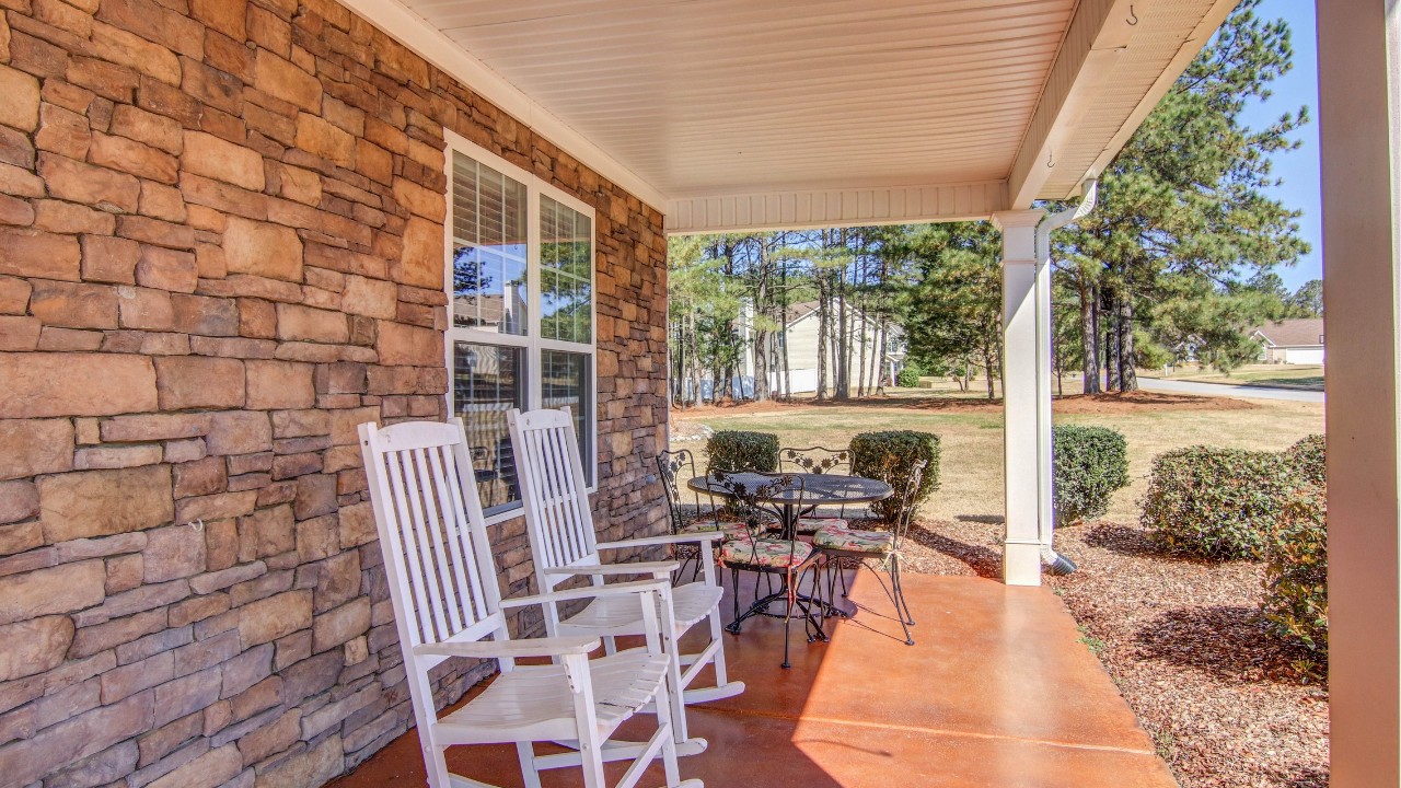 Covered Rocking Chair Porch