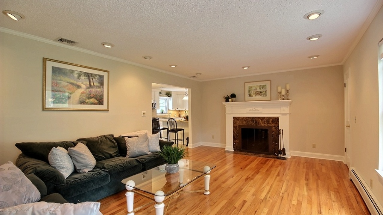 Living Room with Fireplace