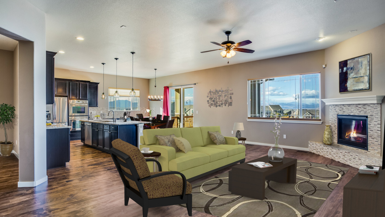 Living Room Virtually Staged