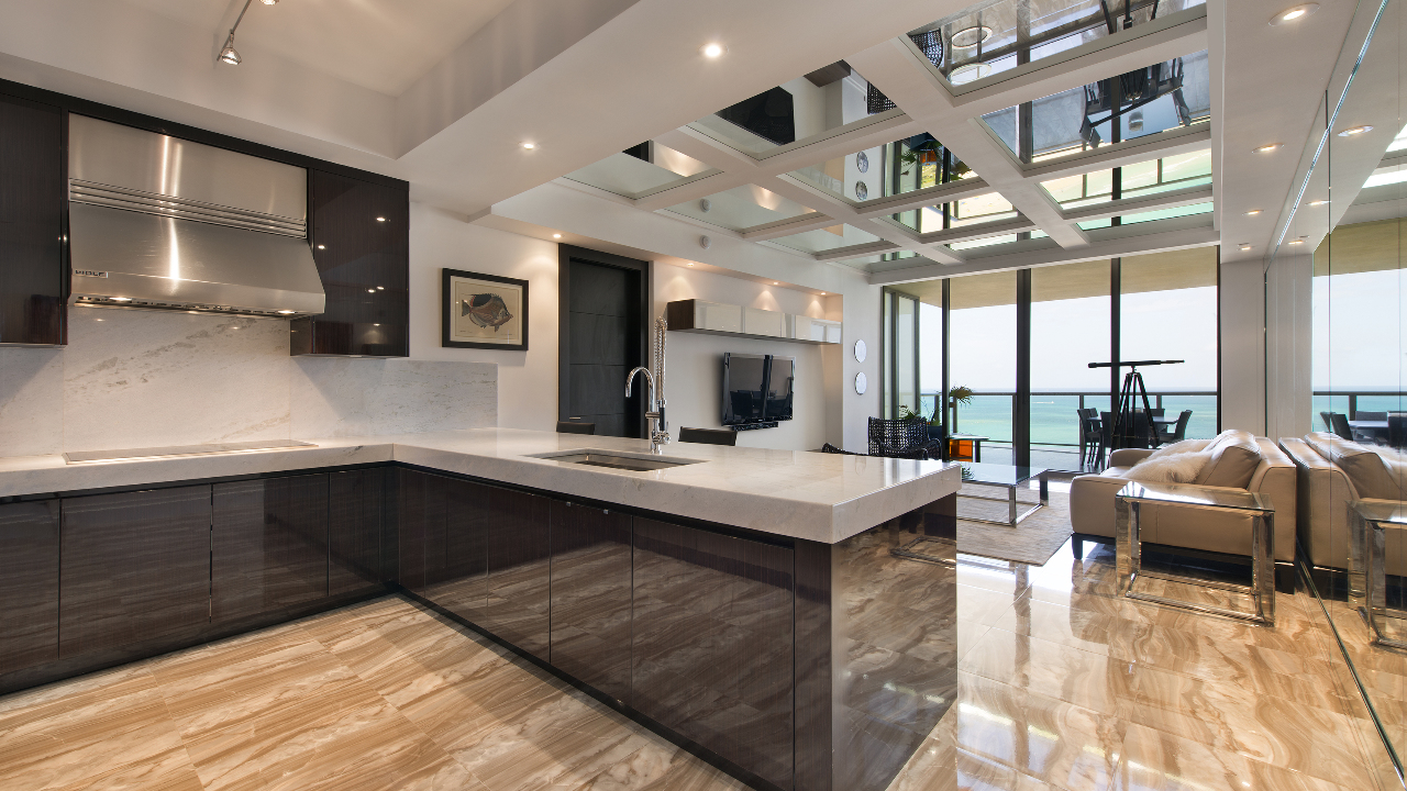 Kitchen & Living Room