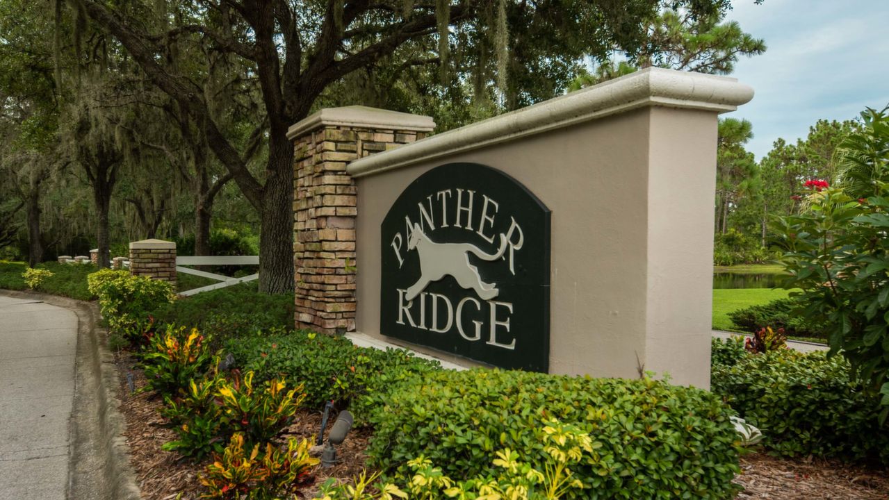 Panther Ridge Sign